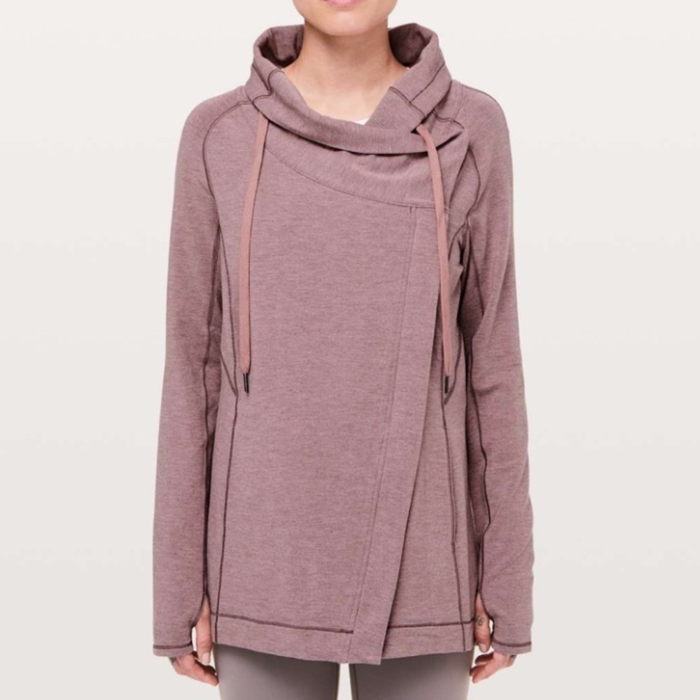 Lululemon Coast Easy Wrap Heathered Misty Merlot